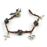 Köves ásványi ékszer chanty luckycharm karkötő