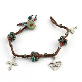 Köves ásványi ékszer chanty luckycharm karkötő