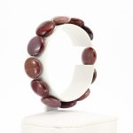 köves ásványi ékszer mookait korongok gumis karkötő