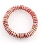 köves ásványi ékszer rodokrozit korongok elasztikus karkötő