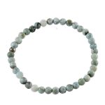 Köves ásványi ékszer Larimár elasztikus karkötő