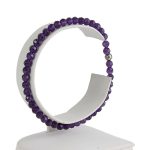 Köves ásványi ékszer Ametiszt elasztikus karkötő