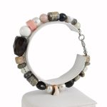 Köves ásványi ékszer Indián nyár hangulatú vegyes karkötő