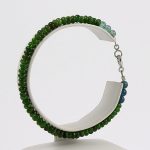 Köves ásványi ékszer csaroit karkötő apatittal