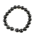 Köves ásványi ékszer. Szivárvány obszidián elasztikus karkötő