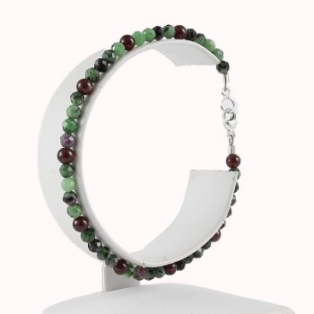 Köves ásványi ékszer Rubin+gránát karkötő