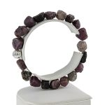 Kövest ásványi ékszer Nyers rubin karkötő