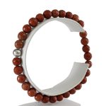 Köves ásványi ékszer Vörösjáspis gumis karkötő