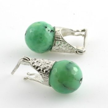 Mohaachát színezett sorompós fülbevaló