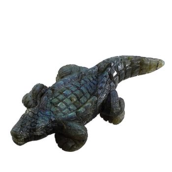 Labradorit, faragott   krokodil