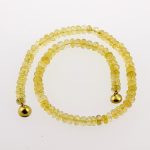 köves ásványi ékszer citrin fazettált nyaklánc