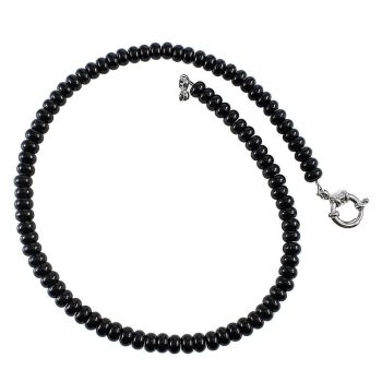 Köves ásványi ékszer Onix roundelle nyaklánc