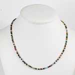 Köves ásványi ékszer Vegyes achát nyaklánc