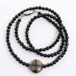 Köves ásványi ékszer Ionix+kiasztolit nyaklánc