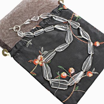 Jég szilánkok, középre növekvő nyaklánc