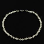 Köves ásványi ékszer matt hegyi kristály nyaklánc