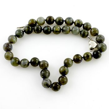 Köves ásványi ékszer. Labradorit golyók nyaklánc