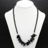 köves ásványi ékszer Onix golyókkal ágasbogas női nyaklánc