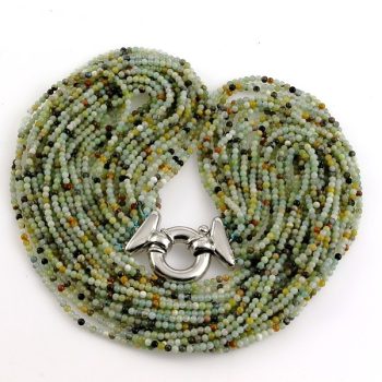 köves ásványi ékszer perui opál golyók nyaklánc