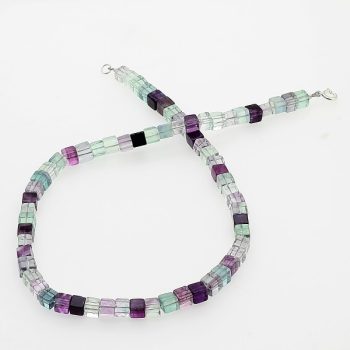 Fluorit kockák nyaklánc