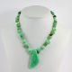 Krizopráz nyaklánc medállal