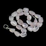 Rózsakvarc kavicsok nyaklánc