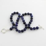 Szodalit golyók nyaklánc