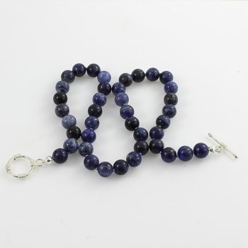 Szodalit golyók nyaklánc