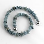 Akvamarin kavicsok nyaklánc