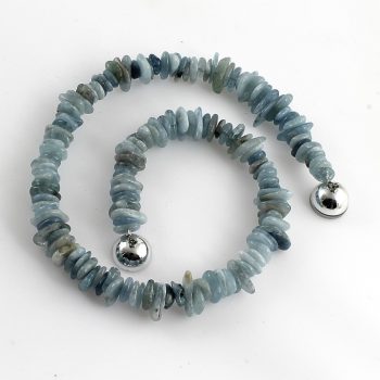 Akvamarin kavicsok nyaklánc