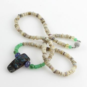 Extra ausztrál opál medálos nyaklánc