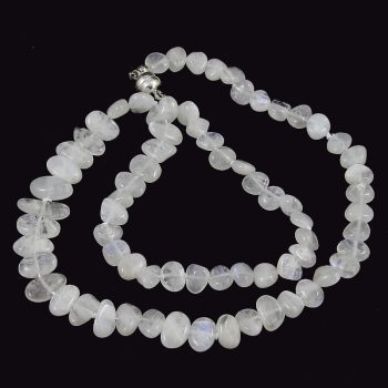 Köves ásványi ékszer Holdkő ovális ok nyaklánc