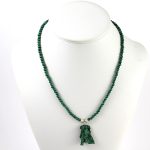 Malachit nyaklánc medállal