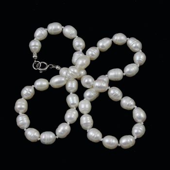 köves ásványi ékszer gyöngy csomózott nyaklánc