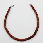 Köves ásványi ékszer Vörös jáspis matt nyaklánc