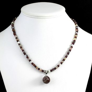 Achát-gránát nyaklánc