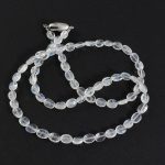 Köves ásványi ékszer Matt-világos holdkő nyaklánc