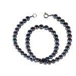 Köves ásványi ékszer Festett gyöngy nyaklánc