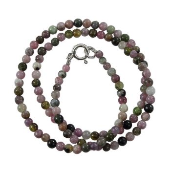 Köves ásványi ékszer Turmali és lepidolit mix nyaklánc