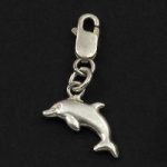 köves ásványi ékszer ródiumozott ezüst delfin