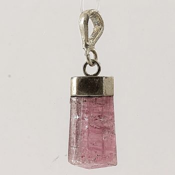 Köves ásványi ékszer Turmalin pink kristály medál