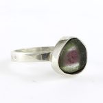 Köves ásványi ékszer Dinnyeturmalinos  gyűrű