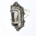 Köves ásv ányi ékszer Füstkvarc gyűrű