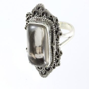 Köves ásv ányi ékszer Füstkvarc gyűrű