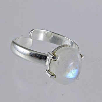 Köves ásv ányi ékszer Holdkő ovál karmos gyűrű